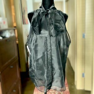 🏷 Babaton | NWT Julius Sheer Blouse - Black, L